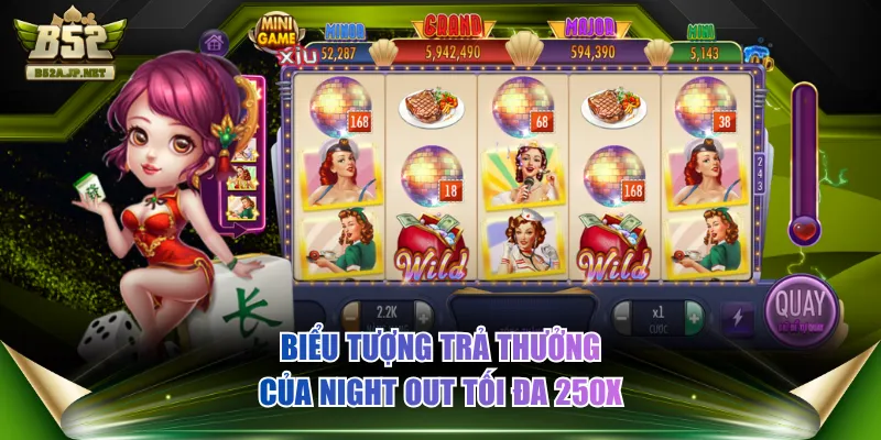 Biểu tượng trả thưởng của Night Out tối đa 250X