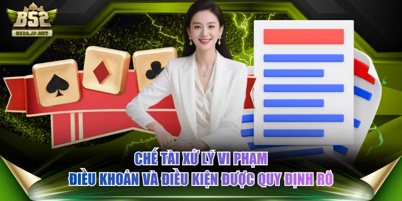 Chế tài xử lý vi phạm điều khoản và điều kiện được quy định rõ